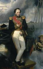 Kontradmirał Henri Gautier de Rigny, dowódca eskadry francuskiej, która walczyła pod Navarino, mal. Francois Gabriel Lepaulle, 1836 r. 