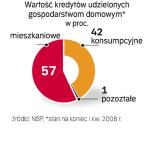 Dominują kredyty mieszkaniowe 