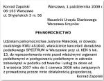 Wzór pełnomocnictwa