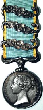 Brytyjski medal za wojnę krymską, awers