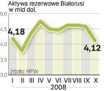 Coraz mniej funduszy.  90 proc. rezerw Białorusi to waluty (połowa to rosyjskie ruble) oraz złoto. 