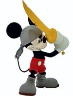 Pirate Mickey – figurka  ma 18 cm.  Cena 65 dol.  Projekt – Roen.  