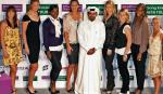 Osiem wspaniałych  i szef federacji tenisowej Kataru  Abdulrahman Saad Al Shathri 