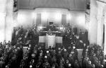 otwarcie posiedzenia Sejmu RP, 9 lutego 1919 r. przemawia Józef Piłsudski