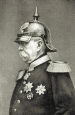 Otto von Bismarck jako kanclerz Niemiec. Litografia z lat 70. XIX wieku