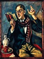 Roman Kramsztyk „Portret poety Jana Lechonia” (po 1920), olej na płótnie 