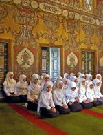 Uczennice muzułmańskiej szkoły religijnej w Tetovie