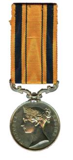 Medal z wizerunkiem królowej Wiktorii przyznawany za walki z Zulusami w latach 1877 – 1879 