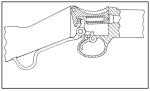 Schemat zamka brytyjskiego karabinu Martini-Henry 