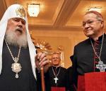 Patriarcha Aleksy podczas spotkania z arcybiskupem Paryża 
