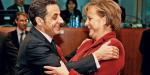 Gospodarz szczytu, prezydent Francji Nicolas Sarkozy serdecznie witał gości  (na zdjęciu:  z kanclerz Niemiec Angelą  Merkel) 