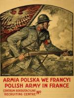 Plakat zachęcający Polaków w Stanach Zjednoczonych do wstępowania w szeregi armii gen. Józefa Hallera we Francji