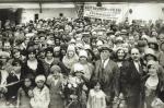 Uczestnicy pierwszej wycieczki polskich Żydów z USA do starego kraju statkiem „Leviathan” w maju 1930 r.