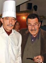 Turbot, 2007 r. Günter Grass razem  z restauratorem Maciejem Kraińskim podczas obchodów 80-lecia pisarza 