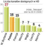 Po zaledwie dwóch latach od uruchomienia pierwszego kanału HD w Polsce działa ich już szesnaście. 