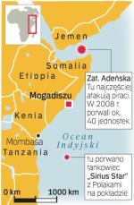 Somalijscy porywacze przetrzymują obecnie 15 statków z ponad 200 członkami załogi. Na wodach Zatoki Adeńskiej zgromadzono już okręty wojenne m.in. UE, NATO, Rosji i Indii. 