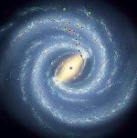 Struktura wirującej galaktyki widziana oczami artysty 