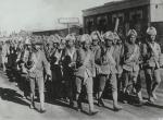 Chiński batalion piechoty w marszu, 1932 r.