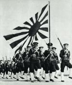 Kompania japońskiej piechoty morskiej podczas defilady, 1937 r.