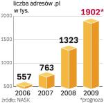 Liczba domen .pl 