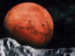 Mars z widocznym systemem kanionów Valles Marineris