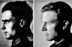 Z lewej – Claus von Stauffenberg. Z prawej – ucharakteryzowany na pułkownika Tom Cruise  