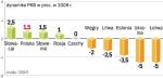 Według prognozy Europejskiego Banku Odbudowy i Rozwoju w tym roku najszybciej rozwijać się będzie gospodarka Słowacji. Ale Polska także będzie należeć do tych nielicznych krajów  w Europie o dodatnim wzroście PKB. 