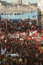 Demonstracja pracowników w Marsylii 