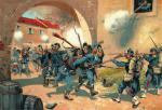 Scena z wojny prusko-francuskiej 1870 r. 