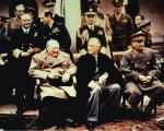 Wielka Trójka: Churchill, Roosevelt i Stalin, na konferencji w Jalcie, luty 1945 r.