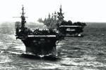 Amerykańskie lotniskowce podczas operacji na Morzu Filipińskim, grudzień 1944 r