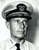 Admirał Raymond A. Spruance, dowódca amerykańskiej 5. Floty 