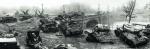 Sowieckie czołgi przy jednym z berlińskich mostów