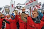 Protest górniczych związkowców z Sierpnia ‘80 w Katowicach