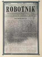 Strona tytułowa gazety „Robotnik”, wydanej w czerwcu 1894 r.2. 