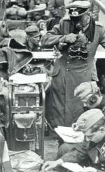 Gen. Heinz Guderian w wozie sztabowym podczas walk w Polsce 