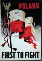 „Polska pierwsza w walce” – plakat Marka Żuławskiego z 1942 r. kolportowany przez rząd polski w Londynie