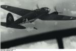 Heinkel He-111 podczas bombardowania Polski 