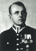 Kpt. Tadeusz Semik, dowódca kompanii fortecznej broniącej schronów w Węgierskiej Górce