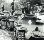Kolumna niemieckich czołgów w Borach Tucholskich