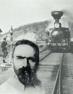 Początek XX wieku, pociąg wjeżdża na jedną z rosyjskich stacji i Józef Piłsudski z okresu strzeleckiego w Galicji 