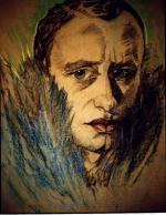 Portret Alfreda Tarskiego, rysowany przez Witkacego,  1936 r. 