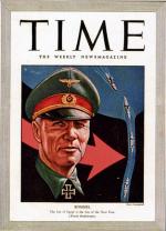 Okładka „Time’a”  z twarzą Rommla i rysunkiem symbolizującym marsz  na Suez , lipiec 1942 r. 