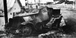 Sowiecki samochód pancerny zniszczony pod Wołkowyskiem 