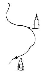 Schematyczna Wisła Wilhelma Sasnala budzi skojarzenia z wisielczym sznurem (fot: Wilhelm Sasnal)