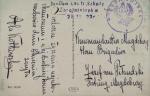 Karta pocztowa wysłana do Magdeburga przez Alę Kotkowską w imieniny Komendanta w 1918 roku. Akcja wysyłania kartek pocztowych do Magdeburga przybrała masowe rozmiary. Niemcy nie przekazywali ich adresatowi 