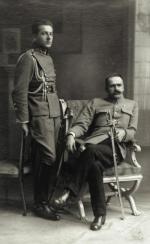 Józef Piłsudski i Bolesław Wieniawa-Długoszowski w marcu 1916 roku