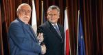 Aleksander Kwaśniewski uważa, że byli prezydenci i premierzy są w jakimś sensie dobrem narodowym. Według niego Lech Wałęsa wystąpieniem dla partii Libertas wprowadza świat  w konfuzję. Na zdjęciu  obaj politycy podczas konferencji w Warszawie w 2007 r. 