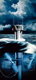 SeaGen wykorzystuje turbiny całkowicie zanurzone  w wodzie 