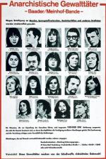 List gończy  za „bandą  Baader-Meinhof”, 1972 r.